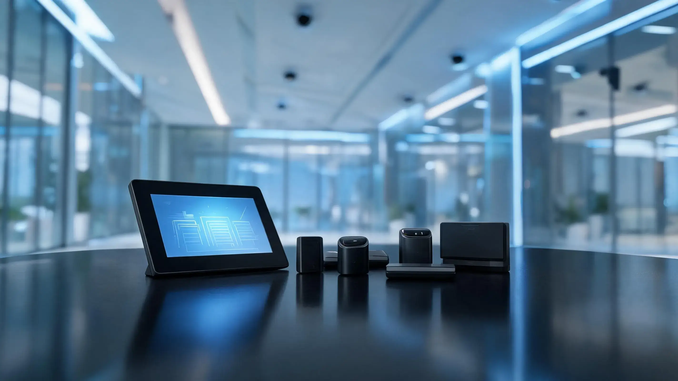 AI-powered smart building with intelligent automation, IoT sensors, and energy management systems